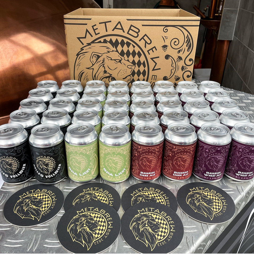 Biergeschenk mit verschiedenen Biersorten